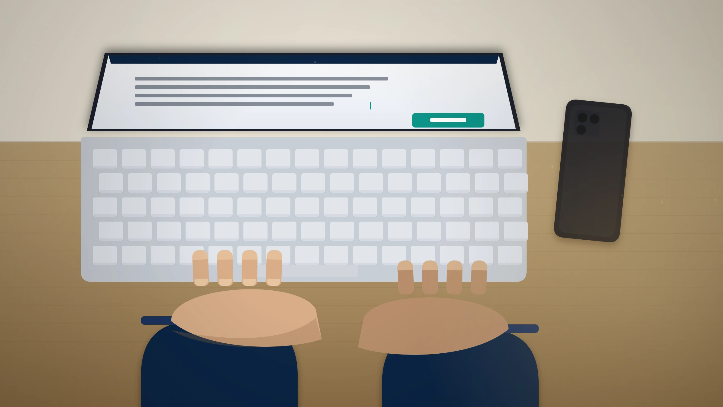 A person drafting a help center appeal to contact support and restore a suspended account on a laptop.