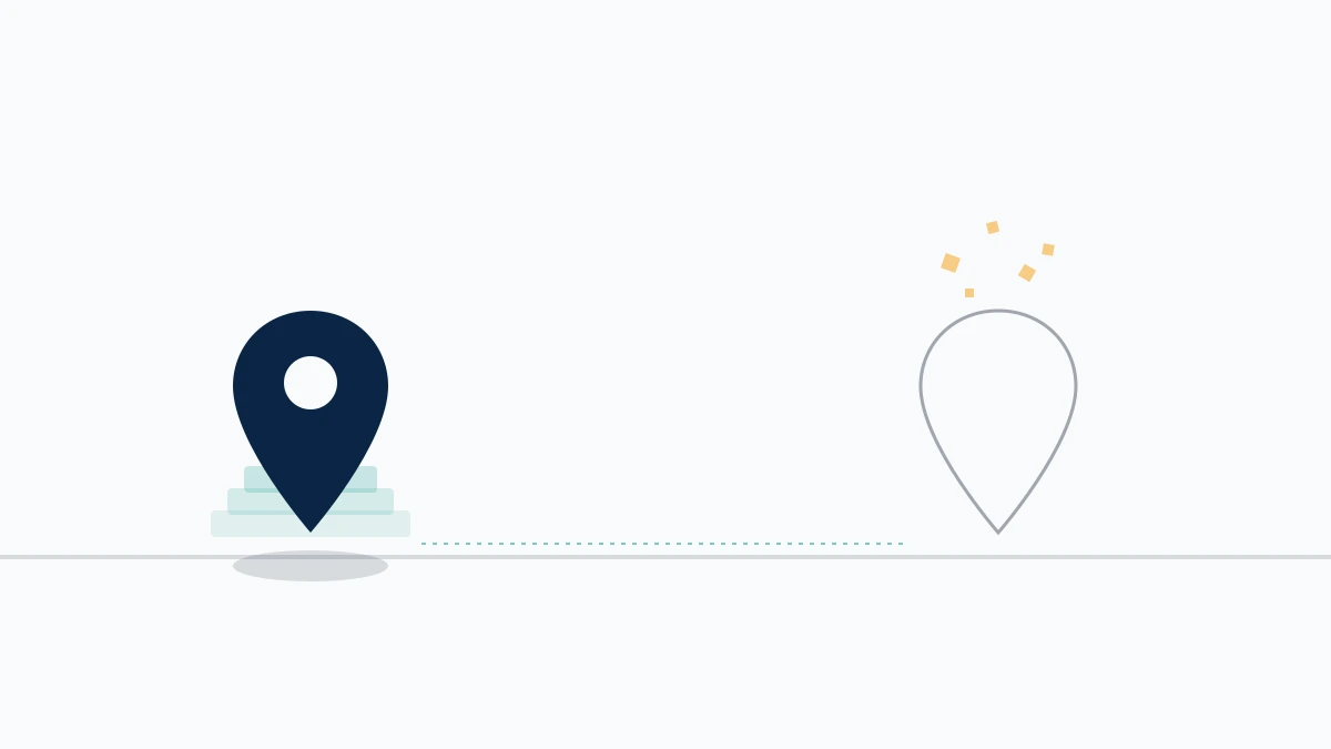 A phantom map pin dissolving beside a verified one, the evidence gap behind how to report a business on Google Maps.