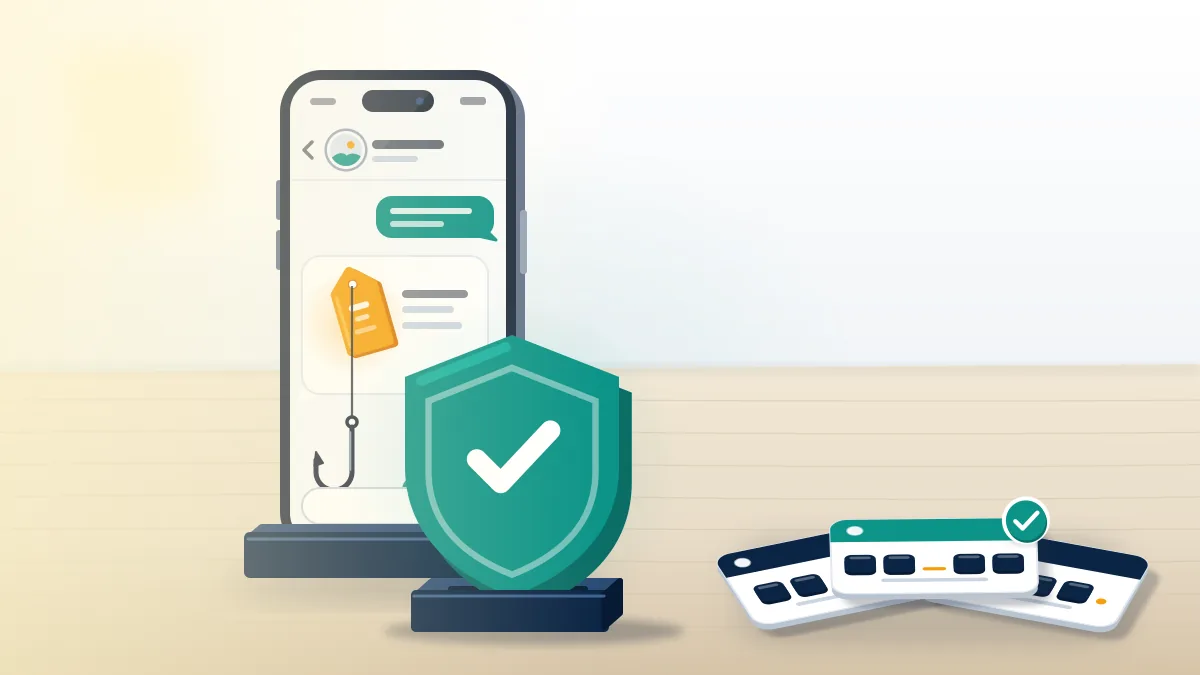 Chat bubble with a price tag and hook blocked by a shield, beside name-tag variants, safe steps when an instagram username already exists.