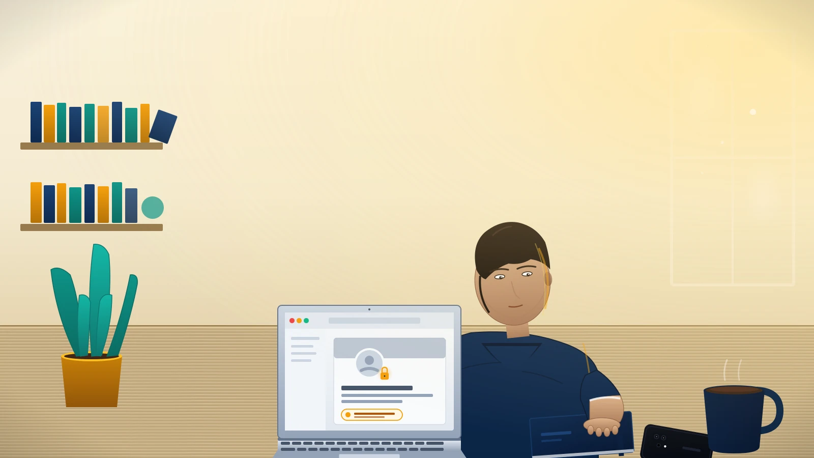 Professional reviewing the linkedin account recovery process on a laptop screen showing a locked profile state.