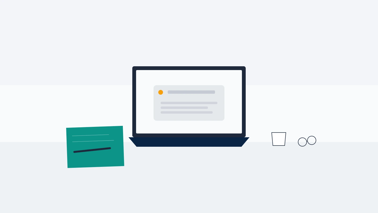 Laptop showing a suspension notice beside handwritten notes, the calm first hour with an X account suspended for inauthentic behavior.